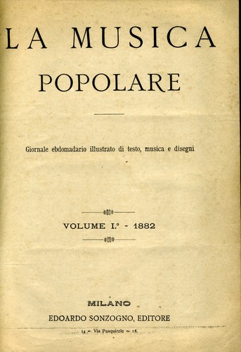 Musica popolare girnale - la,