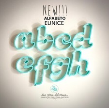 Set Alfabeto EUNICE Formine Biscotti Cookie Cutter 26 Lettere MINUSCOLE 5cm
