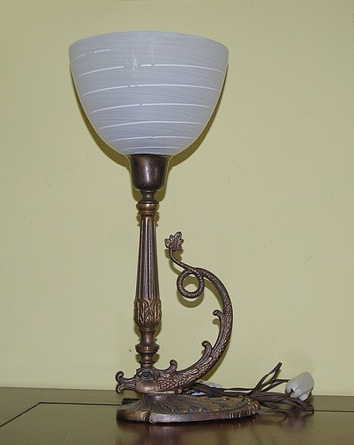 Abajour comodino ottone - abajour, da
