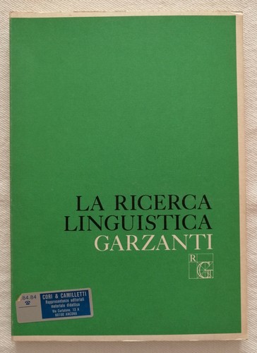 Ricerca linguistica - linguistica,