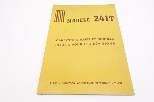 Fiat 241t 241 documentation - fiat, t