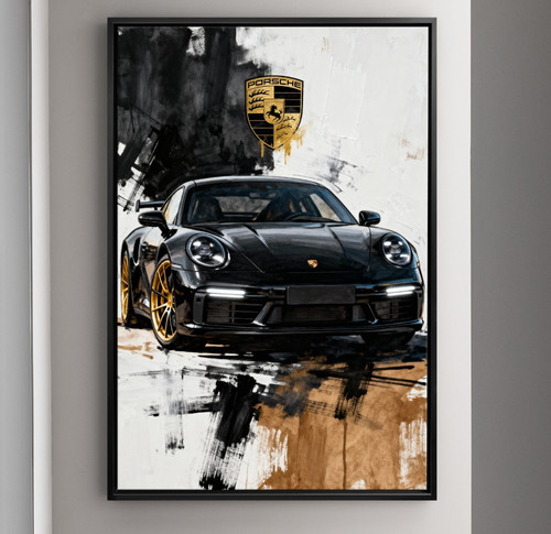 Quadro astratto porsche arte - quadro,