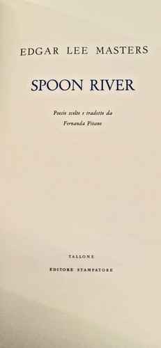 Spoon river nanda pivano - river,