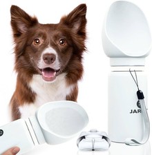 Abbeveratoio portatile e pieghevole per cani. Bottiglia d'acqua