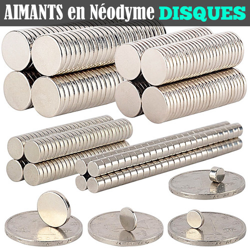 Aimant neodyme disque rond - neodyme,