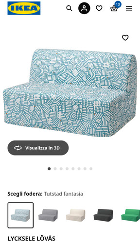Divano letto posti usato - 2,