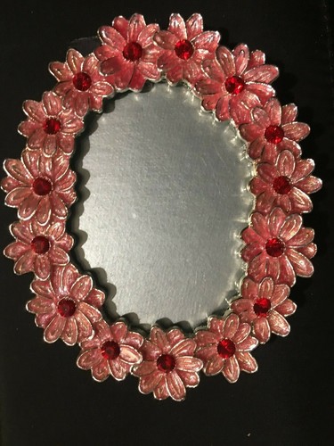 Mini portafoto con strass - mini, rosa