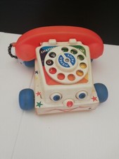 Telefono vintage gioco toy 1980 chatter telephone fisher price 