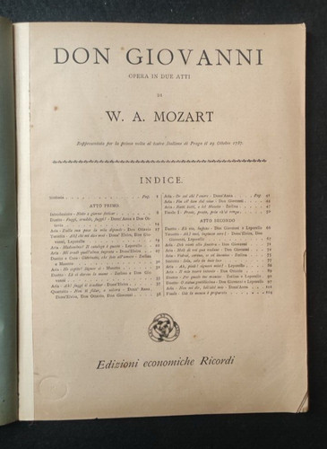 Don giovanni opera due atti - giovanni,