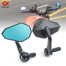 SPECCHIETTI BAR END OMOLOGATI regolabili per moto manubrio coppia retrovisori IT