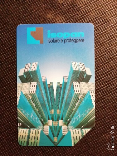 Scheda telefonica isopan - scheda, "isopan