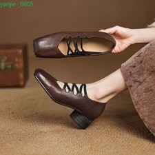 Women's Leather Pumps Shoes