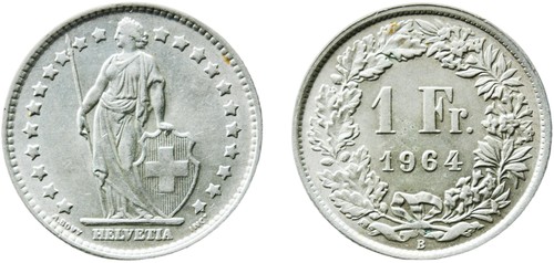 Switzerland 1964 franc - switzerland,