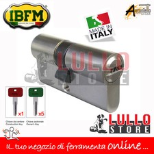 CILINDRO EUROPEO SERRATURA PORTA + 5 CHIAVI + 1 CANTIERE VARIE MISURE IBFM