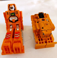 2 TRANSFORMERS GOBOTS DOZER MR-11 BANDAI ROBOT TRATTORE DIECASTE ANNI 80'