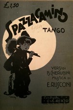 19) SPARTITO MUSICALE SPAZZACAMINO TANGO MUSICA DI RUSCONI BIXIO MILANO 
