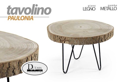 Tavolo tavolino corteccia - tavolino,