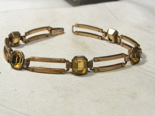Bracciale tennis vintage 10k - bracciale,