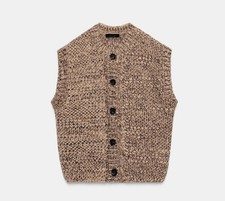 GILET ZARA TG S CHUNKY KNIT