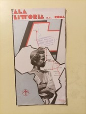 ala littoria sa Roma 1937 Catalogo Pubblicitario E Dei Servizi