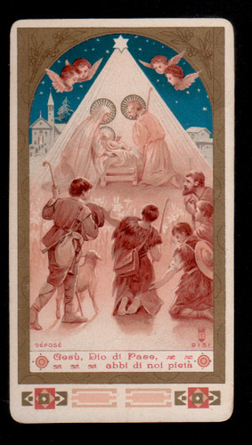 Santino holy card - santino, santa