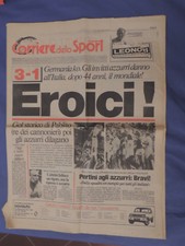 ITALIA CAMPIONE DEL MONDO 1982 CORRIERE  DELLO SPORT,EROICI