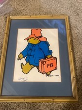 Stampa di Orso Paddington - FIRMATA da Michael Bond 1983 da collezione vintage rara