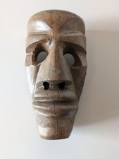 Maschera Mamuthones da parete in legno Artigianato sardo