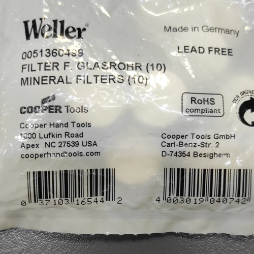 Weller filtri minerali - minerali, bianchi