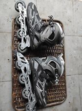 FILA Thetis Pro Black - Pattini in Linea Roller Skates tg 43 uomo + ginocchiere