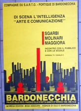 MARIO MOLINARI BARDONECCHIA ARTE E COMUNICAZIONE 1990 POSTER AFFICHE MANIFESTO