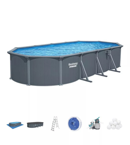 Piscina fuori terra con - fuori,