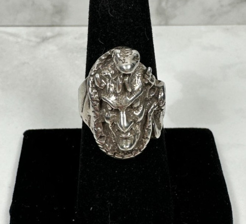 Anello demone argento - anello,