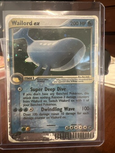 Carta pokemon wailord - carta,