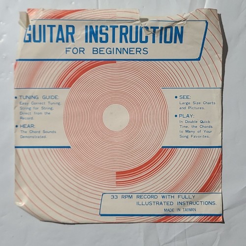 Vintage guitar instruction - guitar, for