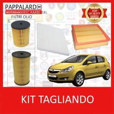 KIT TAGLIANDO 3 FILTRI OPEL CORSA D 1.0 - 1.2 - 1.4 BENZINA DAL 2000 AL 2012