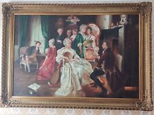 Quadro olio su tela completo