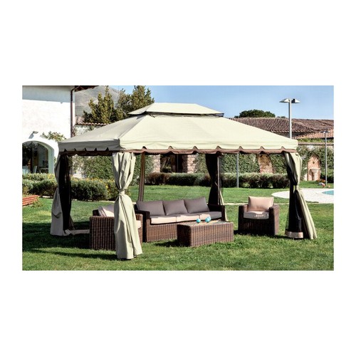 Gazebo alluminio 3x4m - alluminio, riyad