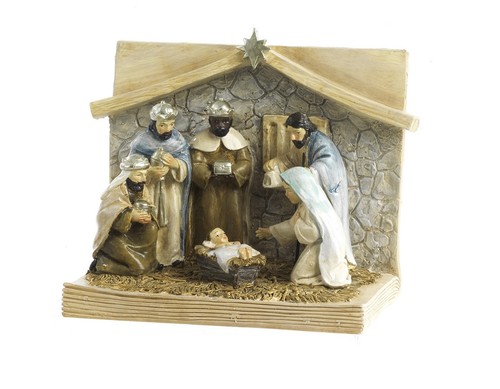 Libro con presepe gruppo - libro,