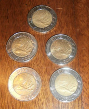 LOTTO DI 5 monete 500 lire
