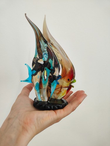 Scultura coppia pesci - coppia, di