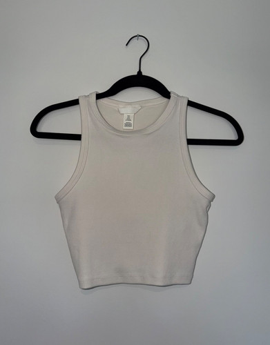 Canotta cropped bianca - h&m,