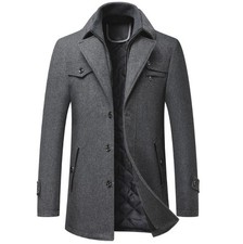 New middle-aged Men wool coat