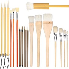 Set di Pennelli per Smalto per Ceramica, 20 Pezzi di Diverse Forme, Strumen1572