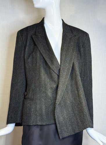 Blazer lana foderato tricot - lana,