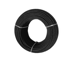 Cavo metallico nero 3/16"