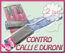 LIMA RASPA 2 GRANE PER CALLI E DURONI PIEDI PEDICURE MANICURE UNGHIE NAIL GEL UV