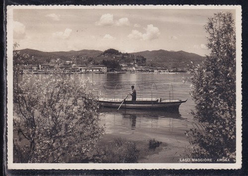 Cartolina lago maggiore - lago, arona