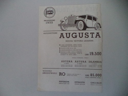 Advertising pubblicità 1933 - pubblicità,