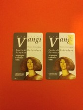 COPPIA SCHEDE TELEFONICHE GIULIANO VANGI NUOVE MAGNETIZZATE G 420 421 AG 33 34